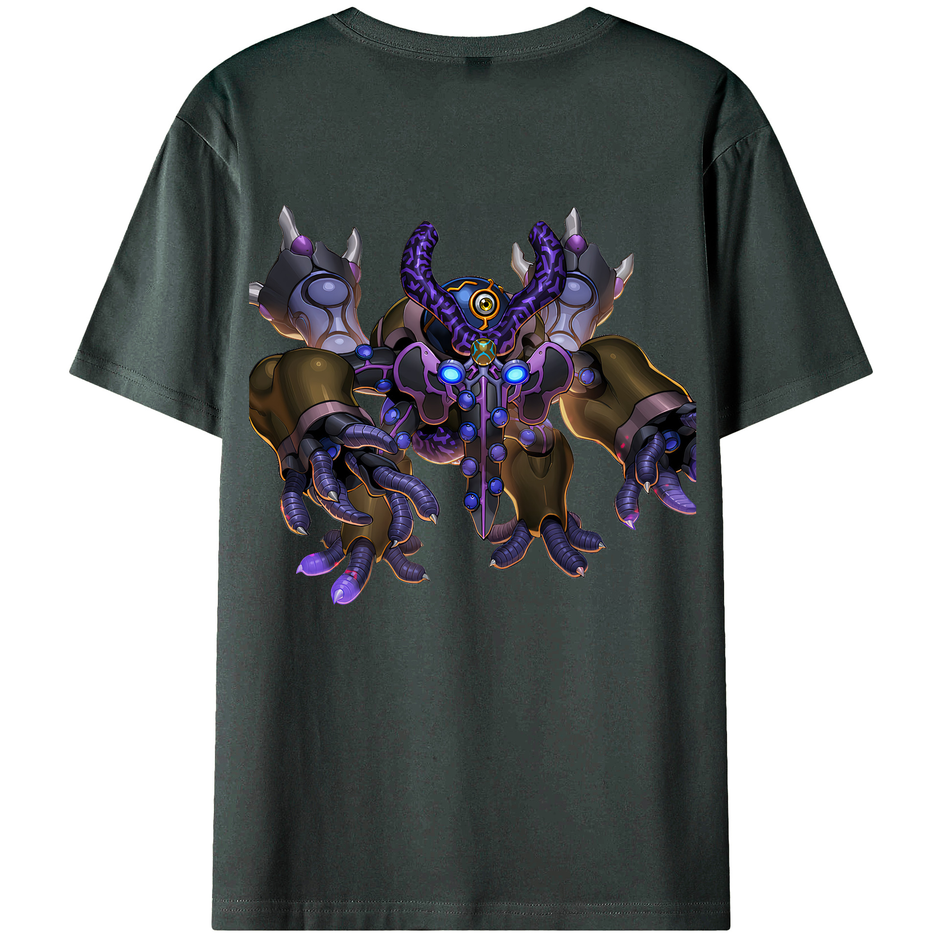 （画像用） 遊☆戯☆王 Yu-Gi-Oh! 綿100％ メンズ半袖Tシャツ（バックプリント） 通気性